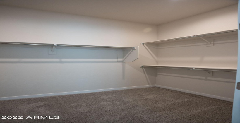 Very roomy master bedroom closet