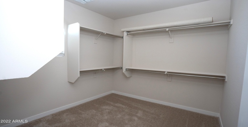 Master bedroom walk in closet.