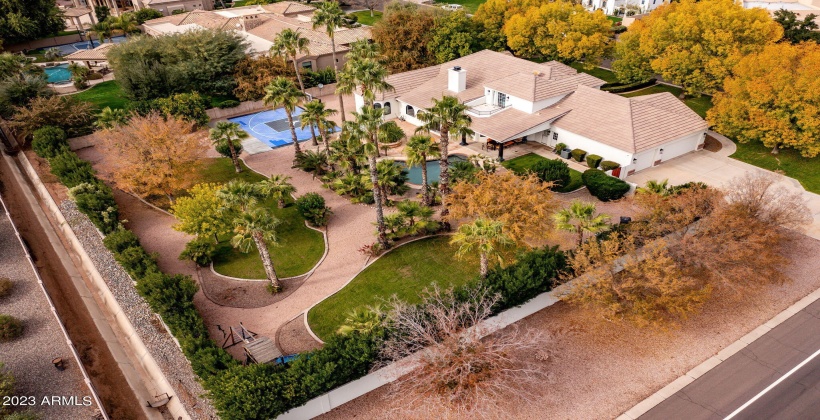 Corner lot allows so much more possibility for additional garages and casita.