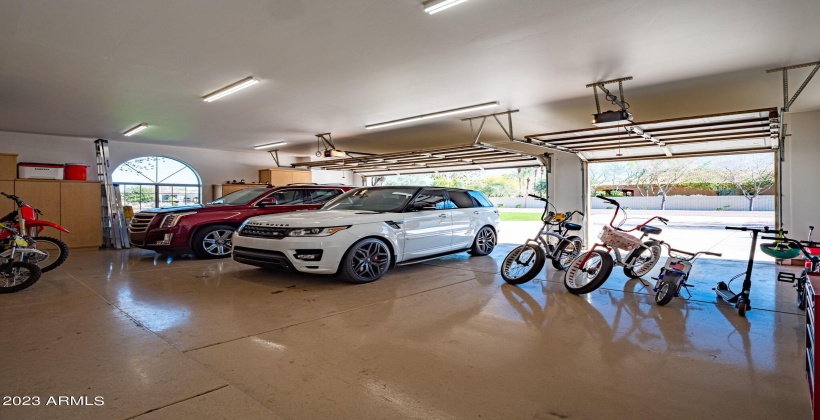 Extended length garage and lots of spaces on driveway