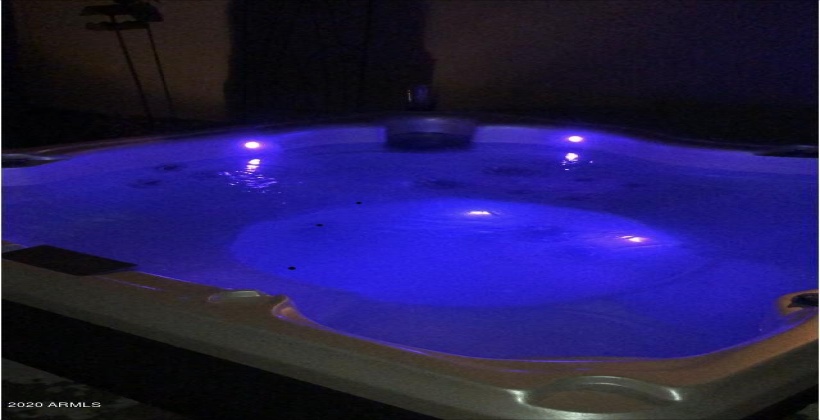 evening hot tub