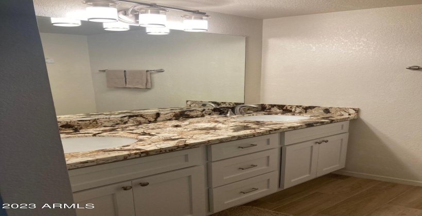 Granite in master bath.