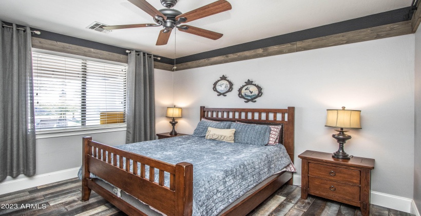 Downstairs Bedroom with Private Bath.