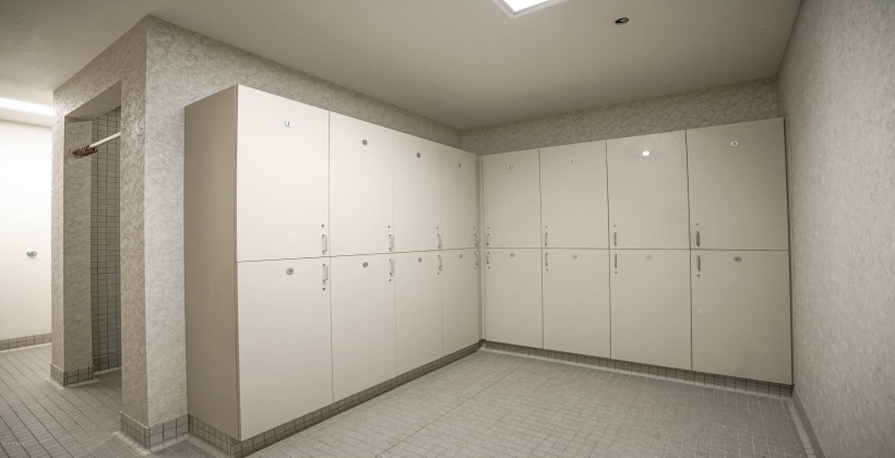 Locker Room with Shower