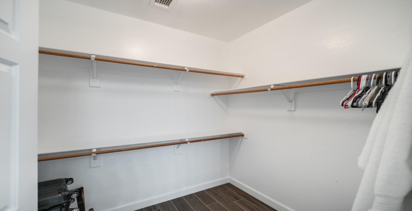 Large walk in closet