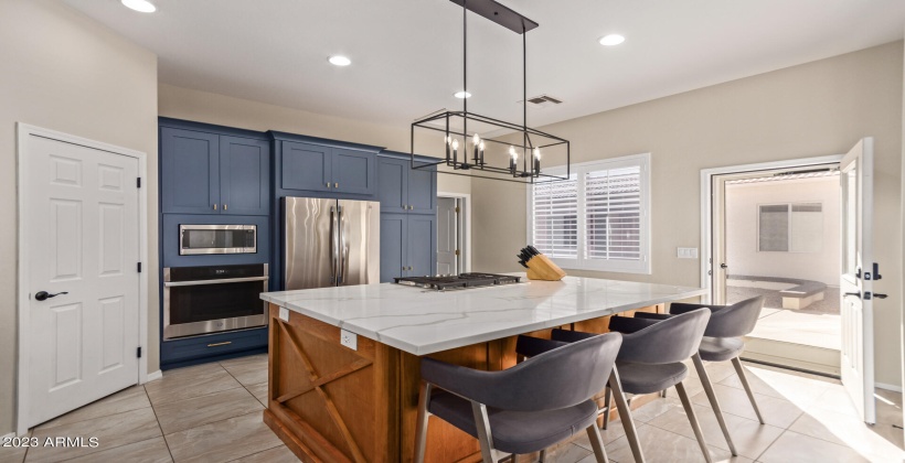 wall oven and walk in pantry