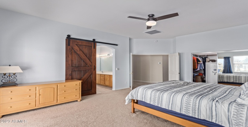 Barn Door to Primary Bath