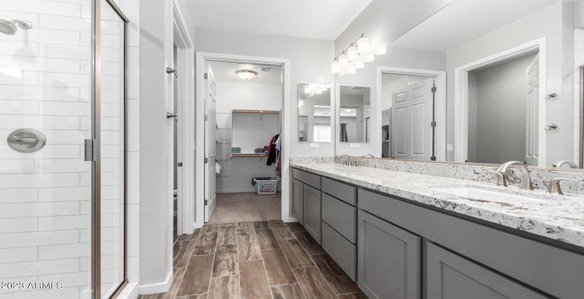 Master Bath -dual sinks, large walk-in closet