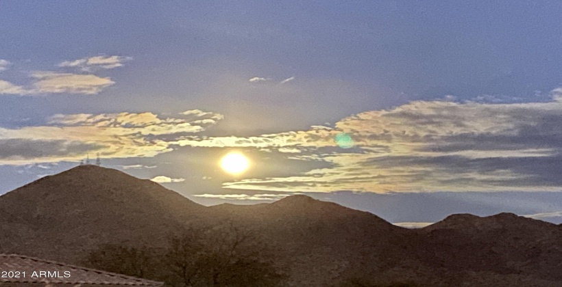 MOON RISING UP FROM BEHIND MOUNTAIN!!!