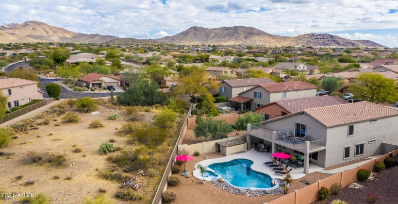 SO PRIVATE! NO HOMES BEHIND YOU! ONLY GORGEOUS DESERT WITH BEAUTIFUL MOUNTAIN AND SAGUARO CACTUS VIEWS!