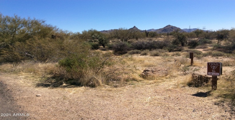 Pinnacle peak in distance. Horse Property.