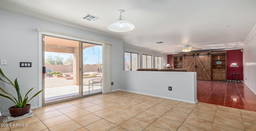 Kitchen dining area, slider to backyard perfect for indoor/outdoor AZ living