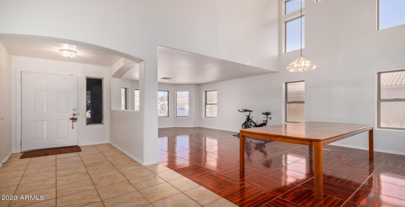 Grand entrance with high ceilings and tons of natural light