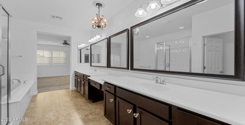 Master Bath with Double Sinks