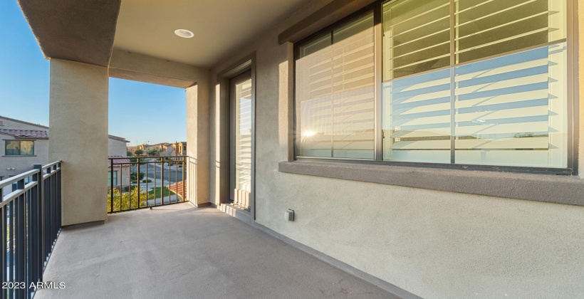 Private Balcony off the master suite