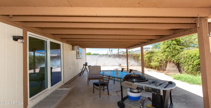 Unit #1 Covered patio/backyard