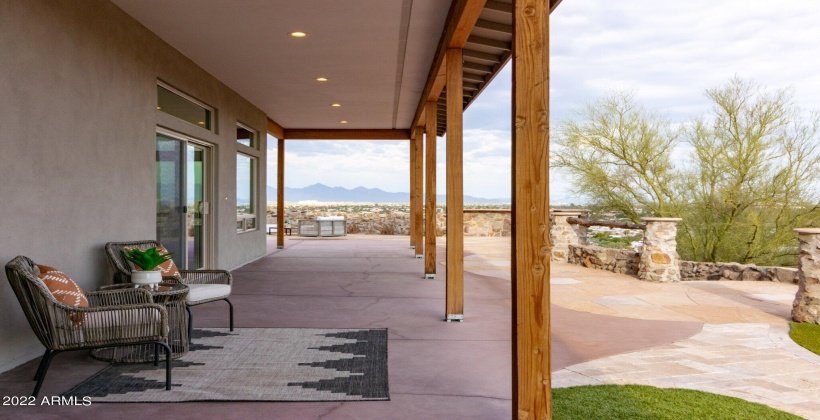 Glass Doors are just one of 3 entryways into the great room.