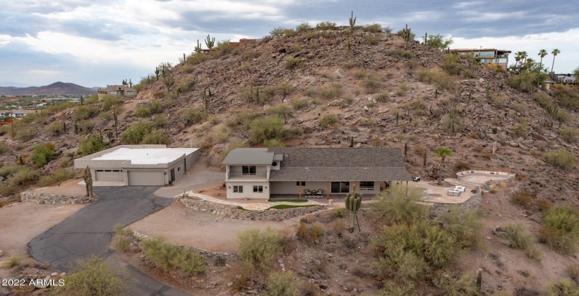 Property extend to top of mountain.