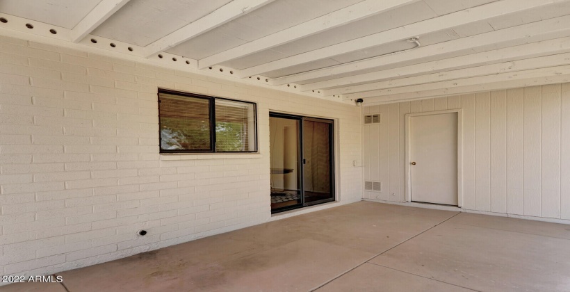 Covered Patio off Kitchen and Dining Area - separate than Primary Suite Patio