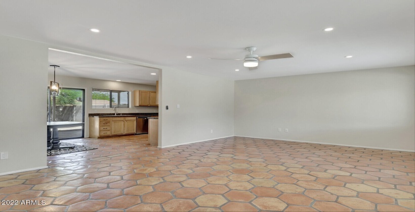 New Recessed lighting, ceiling fan and paint