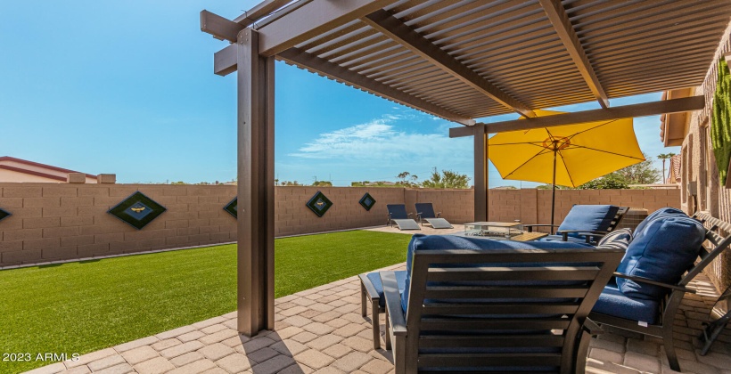 PERGOLA WITH PAVERS