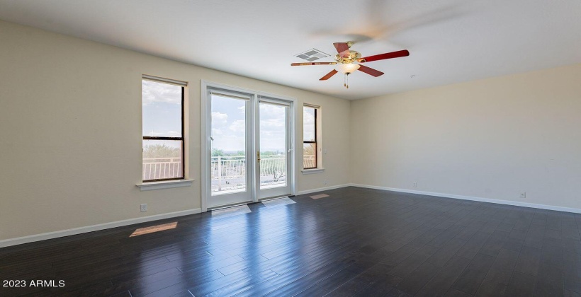 Oversized bonus room with balcony with city views