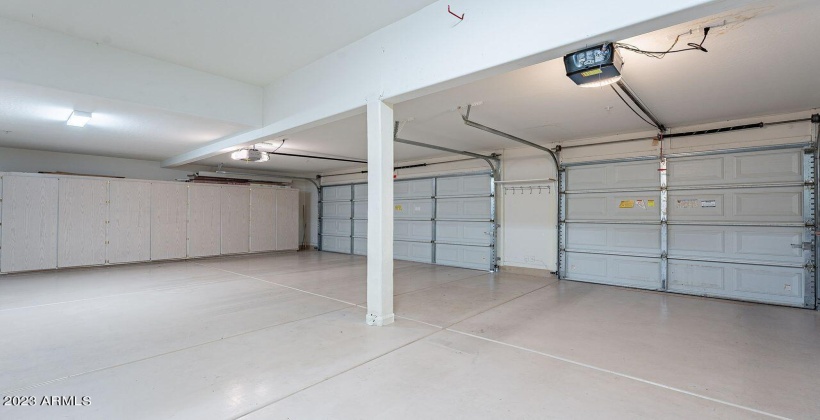 3-car garage with storage