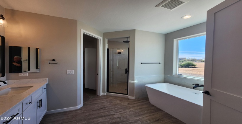 MASTER BATH. SEPARATE TUB AND SHOWER