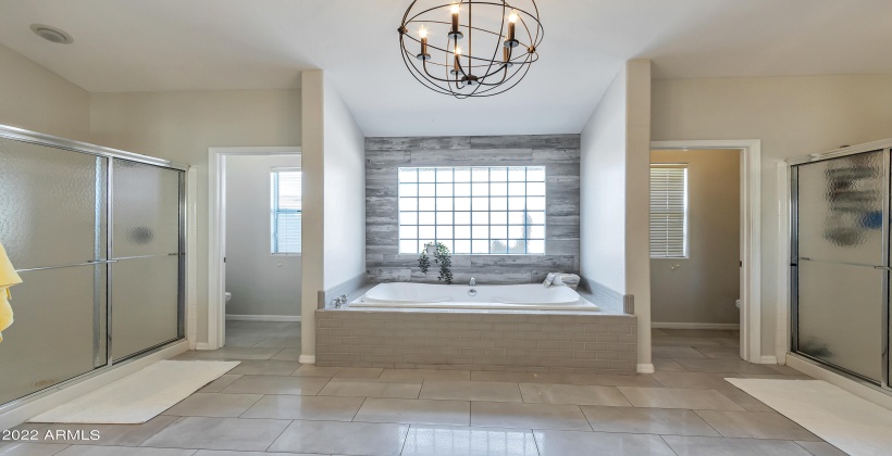 Primary Bathroom with jetted tub/2 showers