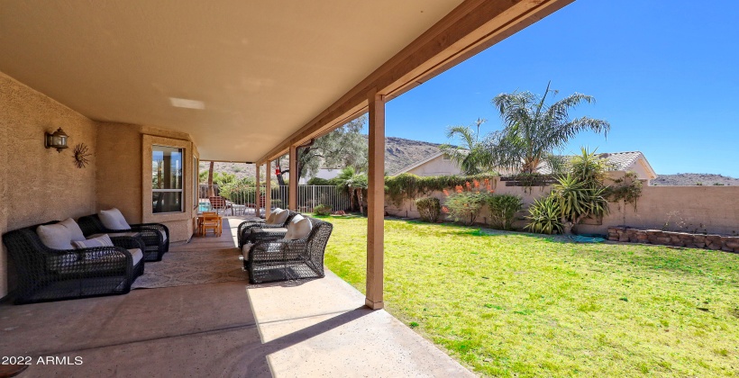 Backyard and Covered Patio