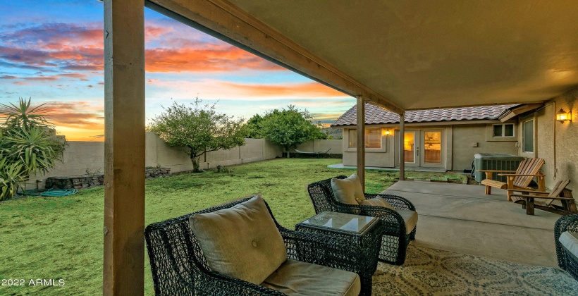 Backyard and Covered Patio