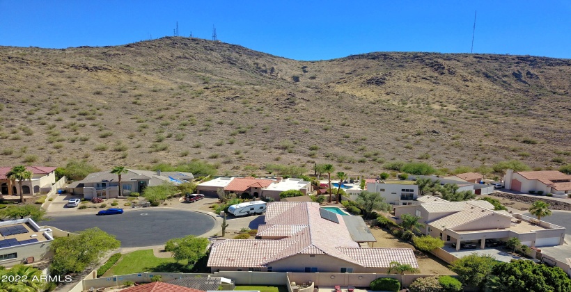 Aerial View overlooking Shaw Butte Mtn