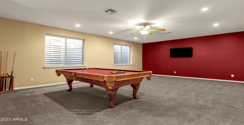 Lower level large game room