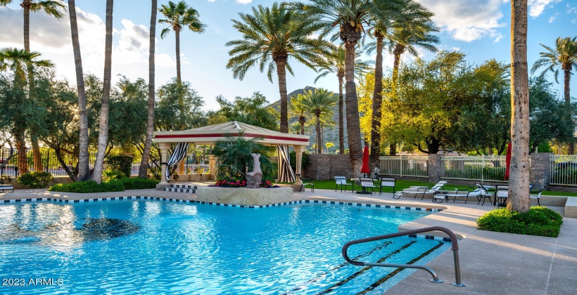 This Community offers Guard Gated entry and luxurious heated community pool & spa.