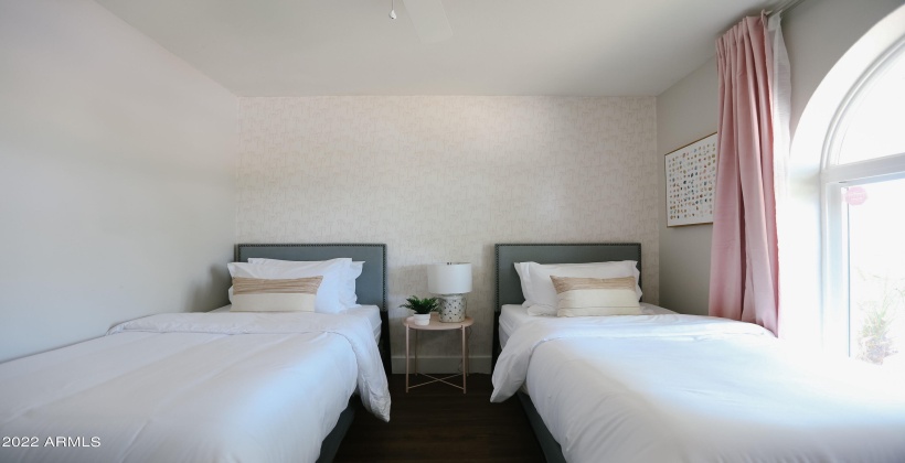 Guest Room #1 with twin beds and tons of natural light