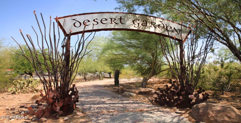 Desert Garden directly across the street (Via Linda) next to the Senior Center.