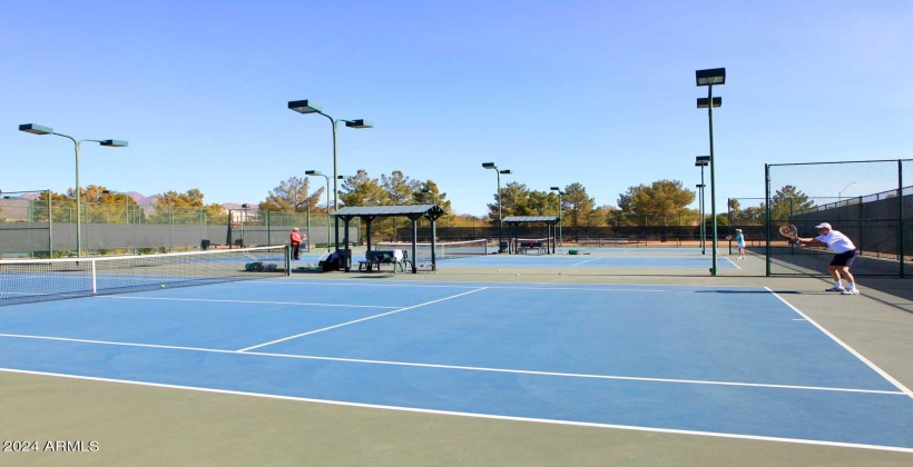 Tennis Courts located on North Side of Via Linda for tennis fans.