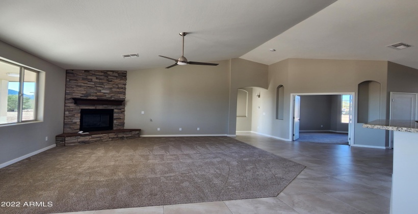 GREAR ROOM WITH FIREPLACE - ACTUAL PHOTO OF FINISHED HOME