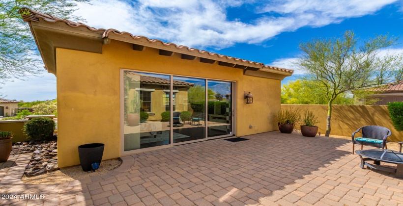 Casita entrance in courtyard