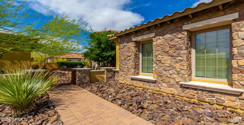 Front walkway into courtyard