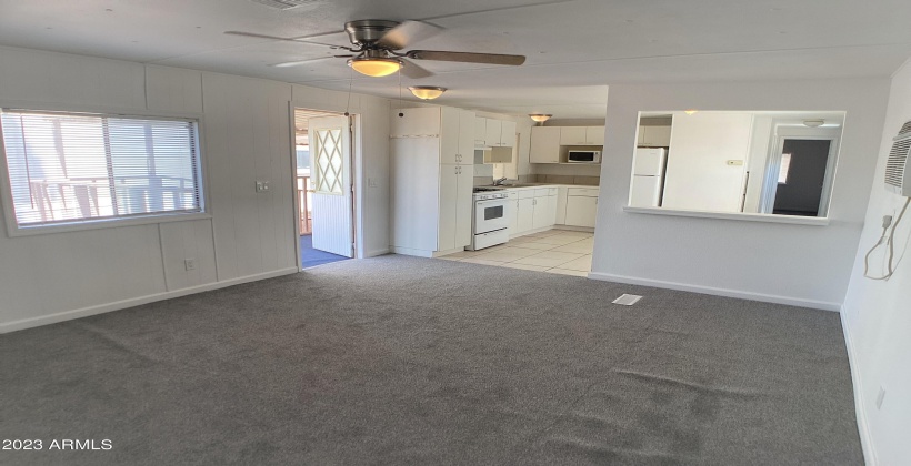 Between the super cooling wall A/C' and the ceiling fans, you'll stay cool!