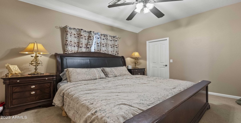 upstairs guest room- Large enough for a King sized bed!