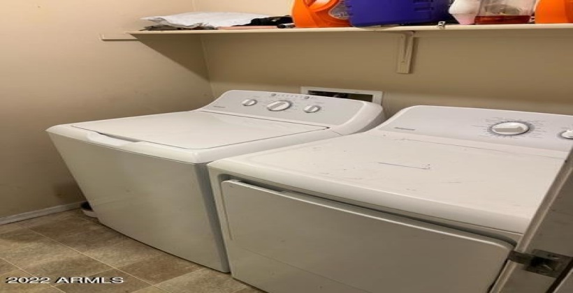 Laundry room is located downstairs.