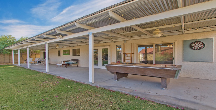 Pool table - Dart Board - Croquet - Horse Shoes - Fire Pit - Gardening area.