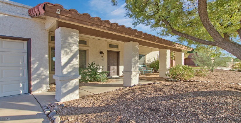 Enjoy a cup of coffee on the front patio in the morning.