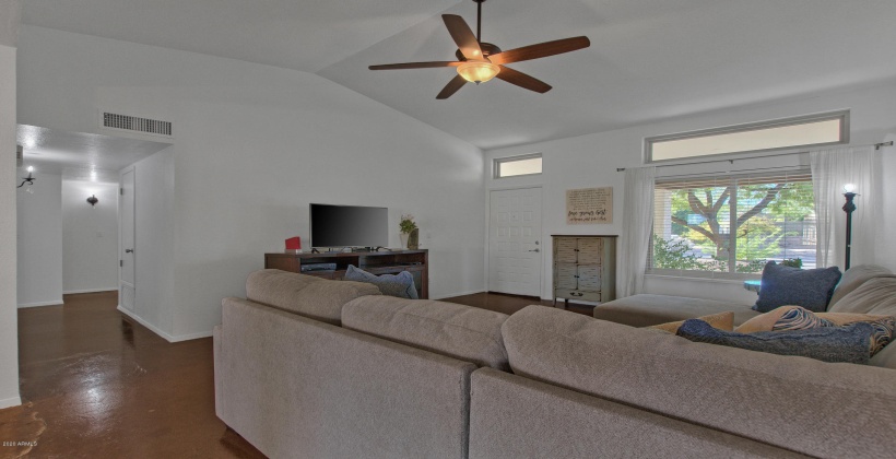 An abundance of natural lighting fills the entire house