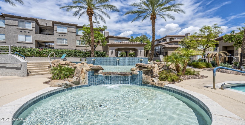 hot tub at the community pool