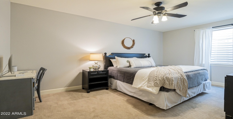 Bedroom 4 (Basement) has generous walk-in closet. Bed in this room is a king.