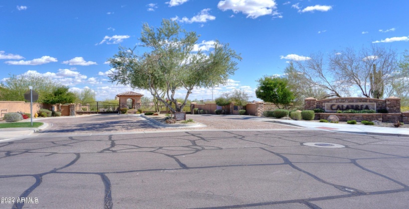 gated entry from outside the community