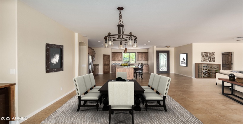 Virtually Staged Dining Area